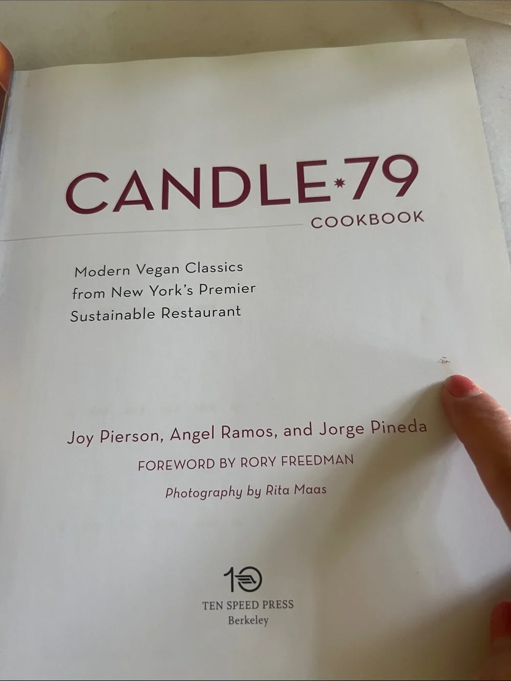 CANDLE 79 cookbook